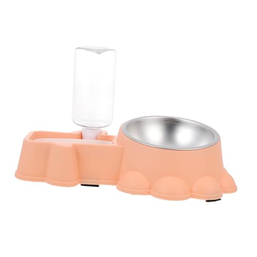 DRESSOOS Trinkbrunnen Wasserspender für Katzen automatischer Wasserspender pet Feeder pet Food Container Behälter für Hundefutter hundefutterspender Wasserbehälter niedlich Zubringer Rosa von DRESSOOS