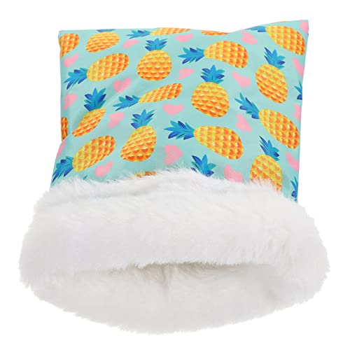 DRESSOOS Warmes Nest Hamster Schlafsack Kleintierbett Hamsternest Verschachtelung meerschweinchen Futter Mini meerschweinchen Bett Winterversteck für Hamster Oxford-Stoff Sky-Blue von DRESSOOS