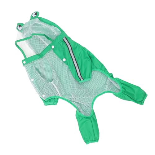 DRESSOOS Wasserdichter Hunderegenmantel Hunderegenmäntel Für Große Hunde Hundekleidung Hundeponcho Hundemäntel Kleiner Hunderegenmantel Mit Kapuze Regenmantel Für Kleidung von DRESSOOS