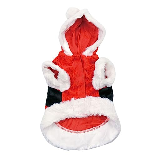 DRESSOOS Weihnachtliches Hundekostü Für Kleine Hunde Bequemer Hoodie Für Haustiere Festliche Weihnachtskleidung Größe XXS Ideal Für Die Kalte Jahreszeit von DRESSOOS