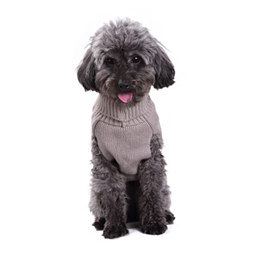 DRESSOOS Welpenmantel Dackel Hundemäntel Hunde-Sweatshirts Hunde-Pyjama Kleiner Hund Regenmantel Hundenapf Pulloverhund Haustier Hosen Für Die Hundeperiode Herbstpullover Für Hunde Grey von DRESSOOS