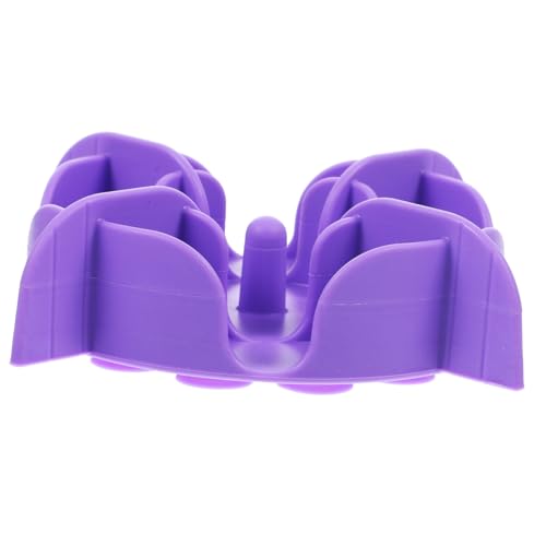 DRESSOOS langsamer Zubringer pet Supplies Puppy futtercontainer Hound silikonbecher Tierfutterbehälter Hund Verlangsamung des Futternapfs für Haustiere Schalen aus Silikon Kieselgel Violet von DRESSOOS