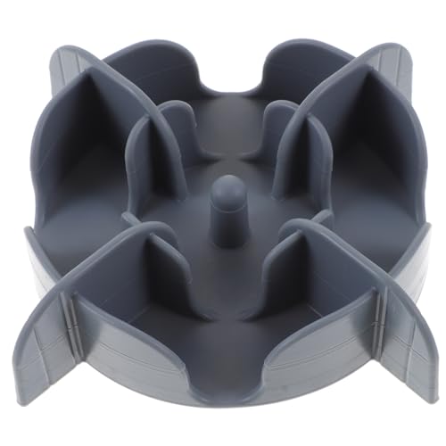 DRESSOOS langsamer Zubringer pet Supplies pet Bowl Slow cookers Entwöhnungsschalen für Welpen hundefutter Gericht Hundenapf langsam fressen Slow Feeder Hundenäpfe Welpe Kieselgel Dark Grey von DRESSOOS