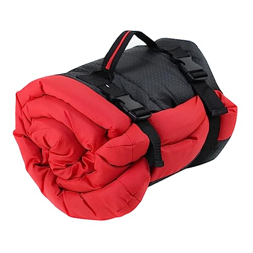 DRESSOOS wasserdichte Matte Für Hunde Im Freien Schlafmatte Für Kleine Haustiere Wasserabweisende Haustiermatte Camping Haustierbett Reise-haustiermatte Rot Wasserdichtes Oxford-Tuch von DRESSOOS