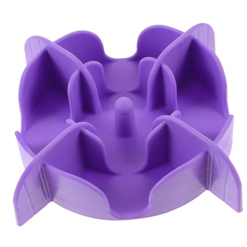 Langsamer Zubringer Haustiere Für Hund Katze PIPI-Pads Für Hunde Wassernapf Für Hunde Hundenapf Langsam Fressen Slow Feeder Hundenapf Kleine Hundenäpfe Hundefutter Kieselgel Violet DRESSOOS von DRESSOOS