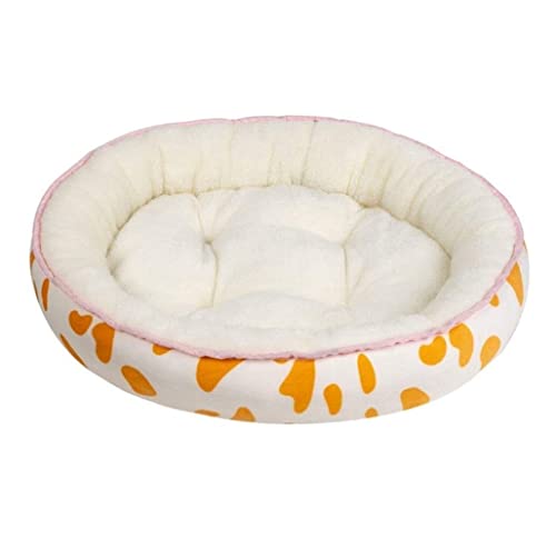 Katzenbett Haustierbett Haustier-Hundebett, Wärmendes Hundehaus, Flauschig, Oval, Zwingerhaus, Decke, Warm Halten, Katzenhöhle, Haustierhöhle, Hundematratze, Heimtierbedarf Hundesofa Schlafen (Color von DRMEE