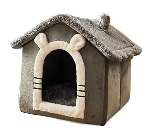 Katzenbett Haustierbett Haustierhaus, Faltbares Schlafbett, Warmes Katzennest, Hundehüttenbett, Kätzchenhöhle, Sofa, Welpenmatte, Alle Jahreszeiten, Universelles Haustierhaus Hundesofa Schlafen (Colo von DRMEE