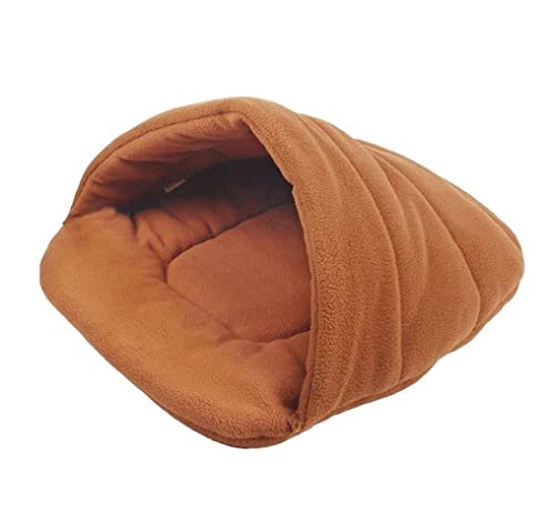 Katzenbett Haustierbett Niedliche, Bequeme Haustierprodukte, Schlafendes Haustierbett Für Hunde, Katzenhöhle, Sofa, Zwinger Für Kleine, Mittelgroße Und Große Hunde Hundesofa Schlafen (Color : Brown, von DRMEE