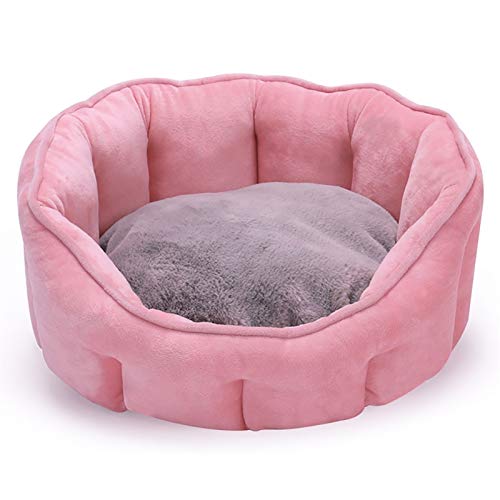 DRYIC Haustier Katzen Haus Zwinger Winter Warm Haustier Hund Bett Weiche Faltbare Schlaf Matte Pad Welpen Betten (Black One Size) von DRYIC