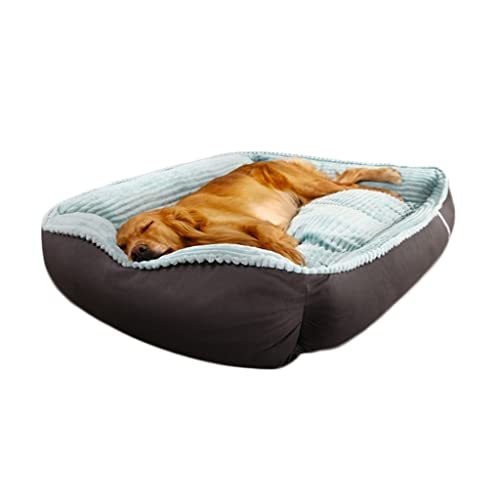 DRYIC Hundebett, Zwinger, übergroß, warm, für den Winter, waschbar, für Golden Retriever, Haustiersofa, Hundeunterlage (B 90 * 70 * 27CM) von DRYIC