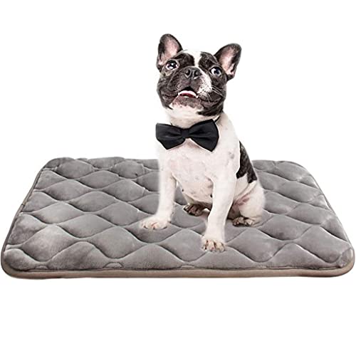 DRYIC Hundebettmatte, weiche Kistenmatte mit Rutschfester Unterseite, maschinenwaschbare Haustiermatratze zum Schlafen von Hunden für große Hunde (C L 106x71 cm) von DRYIC