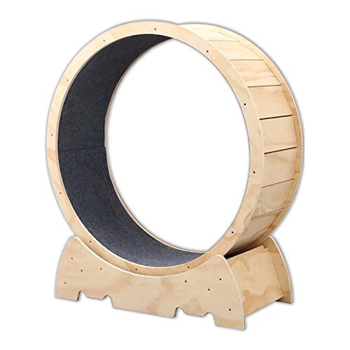 Durchmesser 36,6/41,7 Zoll – Laufband für Haustiere, Klettergerüst für Haustiere, Ihre energiegeladene Katze (Solid Wood Diameter 106cm) von DRYIC