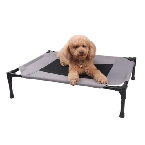 DSNMTZW Hundeliege Haustier-Campingbett, atmungsaktives Hundebett aus Eisen, abnehmbares Campbett, Zwinger, Haustier-Katzenbett, Haustierspielzeug Haustierbett(A,125 * 80 * 22.5cm) von DSNMTZW