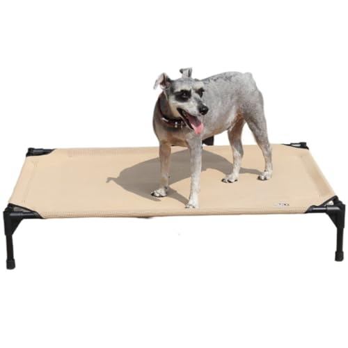 DSNMTZW Hundeliege Katzen- und Hundehütten for alle Jahreszeiten im Sommer, abnehmbares und waschbares Haustier-Campingbett, atmungsaktives Hundebett Haustierbett(D,XL-125 * 80 * 22.5cm) von DSNMTZW