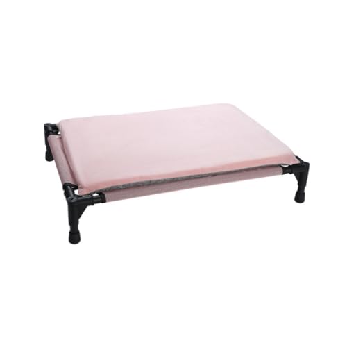 DSNMTZW Hundeliege Katzenbett, Hundebett, abnehmbares und waschbares Hundebett, freistehendes Haustier-Campingbett, hängendes Haustierbett Haustierbett(Pink,50 * 40 * 12CM) von DSNMTZW