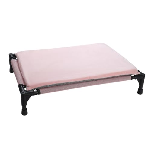 DSNMTZW Hundeliege Katzenbett, Hundebett, abnehmbares und waschbares Hundebett, freistehendes Haustier-Campingbett, hängendes Haustierbett Haustierbett(Pink,66 * 46 * 12CM) von DSNMTZW