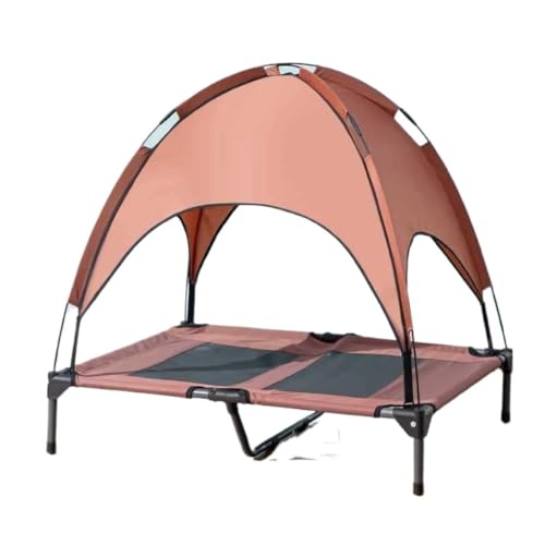 Hundeliege Abnehmbares und waschbares Außenzelt Hundecampingbett Hundebett Sonnenschutz Atmungsaktives Haustiernest Große Hundehütte Haustierbett(B,XL(120 * 90 * 24cm)) von DSNMTZW