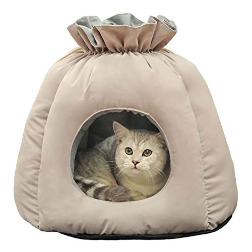 DSOPV Katzenbett für Indoor-Katzen, Katzenstreu, Hundehütte, Winter, warmes Katzenhaus, vier Jahreszeiten, universelles Katzenbett, attraktiv, langlebig, bequem, Haustierbett für Katzen und kleine von DSOPV