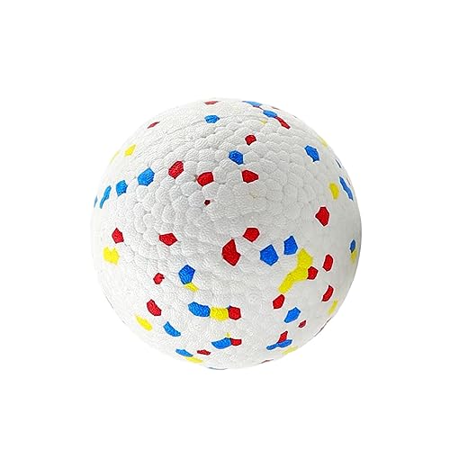 DSOUWEH 2 stück Robuste Und Sichere Haustier Liefert Leicht Zu Reinigen Hund Spielzeug Ball Haustier Zubehör PU Hund Ball Spielzeug Für Hunde Hunde Spielzeug, farbig, S 6.5 cm von DSOUWEH