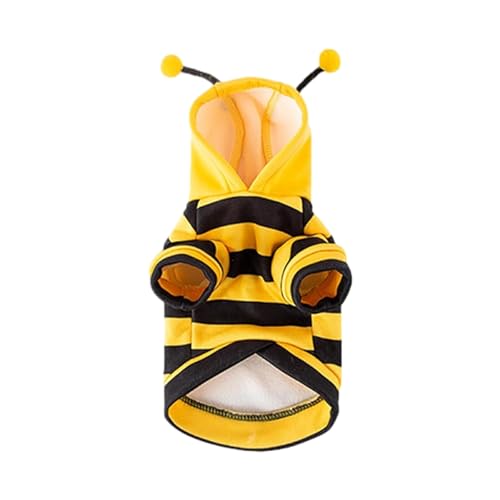 DSOUWEH Hunde Bienen Kostüm. Seien Sie der Party Buzz mit bezauberndem Outfit und dienen Sie Lange Zeit als Polyester Haustier Halloween Themen Cosplay Outfit, XXL von DSOUWEH