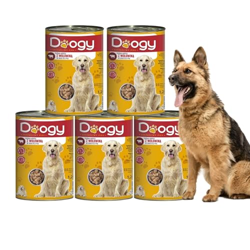 1250g Hundefutter Rind Nassfutter alle Rasse Dosen Futter für Hunde (x20) von DTP-SOFT