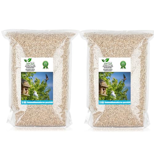 2X 3kg Sonnenblumenkerne geschält Streufutter Vogelfutter Vögel Wildvögel Sonnenblumen im Doypack (6 kg) von DTP-SOFT