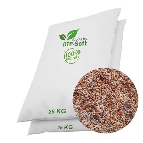 2x25kg Vogelfutter SUPER Preis Streufutter Vogelfuttermischung 4 Jahreszeiten TOP (50 KG) von DTP-SOFT