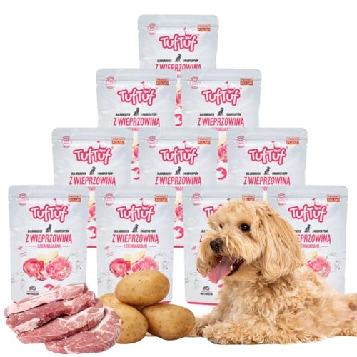 300g Hundefutter Schwein Nassfutter hoher Fleischanteil Premium (12 x 300g) von DTP-SOFT