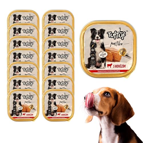 300g Pastete Hundefutter Nassfutter Aluschale Rind hohe Qualität (x36) von DTP-SOFT