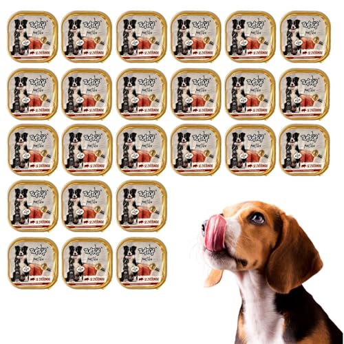 300g Pastete Hundefutter Nassfutter Aluschale Wildfleisch hohe Qualität (x24) von DTP-SOFT