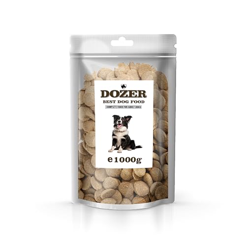 Dozer Adult Hundefutter mit frischem Geflügel trocken | Hundetrockenfutter für ausgewachsene Hunde Aller Rassen Premium Bestpreis (1KG) von DTP-SOFT