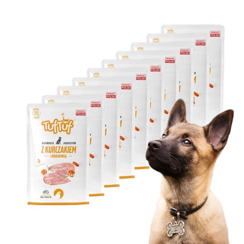 Hundefutter Huhn Nassfutter hoher Fleischanteil Premium Hund (12 x 300g) von DTP-SOFT