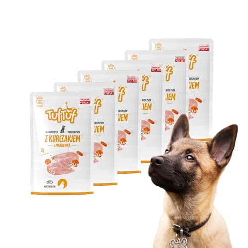 Hundefutter Huhn Nassfutter hoher Fleischanteil Premium Hund (6 x 300g) von DTP-SOFT