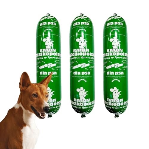 Hundefutter Wurst | Hundewurst | Hundefutter Riegel Nassfutter Premium Geflügelfleisch getreidefrei alle Rassen (20 x 900g) von DTP-SOFT