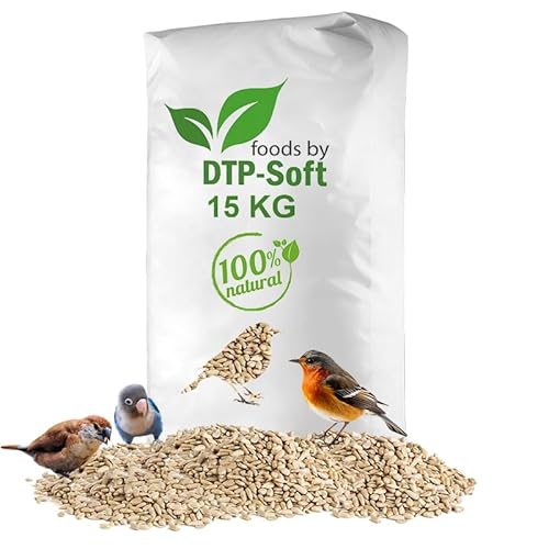 Sonnenblumenkerne geschält Streufutter Vogelfutter Vögel Wildvögel (15KG) von DTP-SOFT