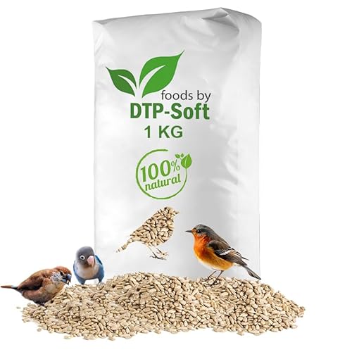 Sonnenblumenkerne geschält Streufutter Vogelfutter Vögel Wildvögel (1KG) von DTP-SOFT