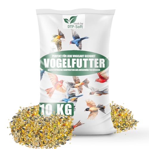 Streufutter 10kg, Vogelfutter Wildvogelfutter 4 Jahreszeiten, NEU Mischung für Wildvögel von DTP-SOFT