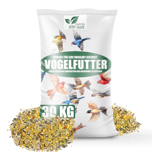 Streufutter 30kg, Vogelfutter Wildvogelfutter 4 Jahreszeiten, NEU Mischung für Wildvögel von DTP-SOFT