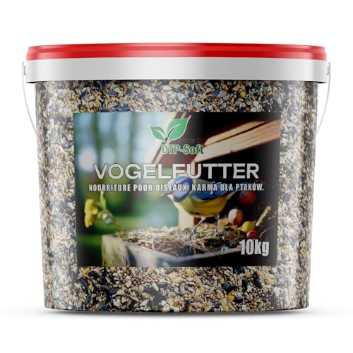 Vogelfutter Streufutter Wildvogelfutter 4 Jahreszeiten Vögel Eimer (10KG) von DTP-SOFT