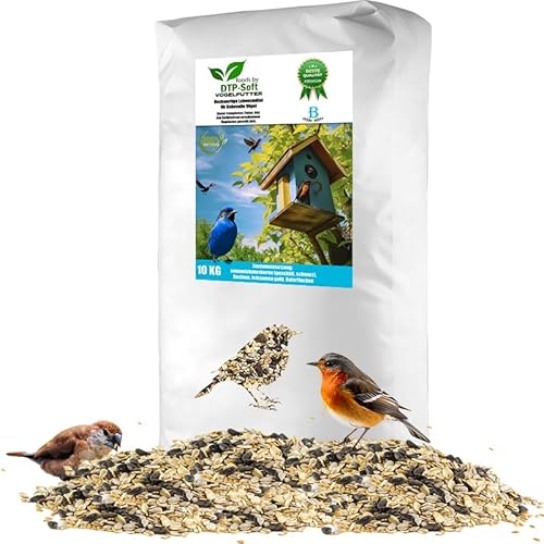 Vogelfutter Wildvogelfutter Streufutter für Vögel Ganzjahresfütterung Mix B (10KG) von DTP-SOFT