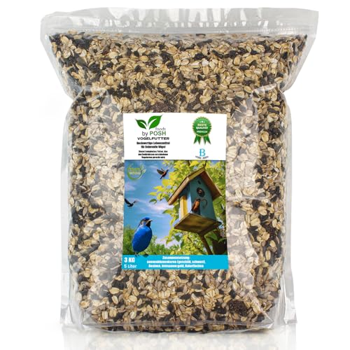 Vogelfutter Wildvogelfutter Streufutter für Vögel Ganzjahresfütterung Mix B (3KG) von DTP-SOFT