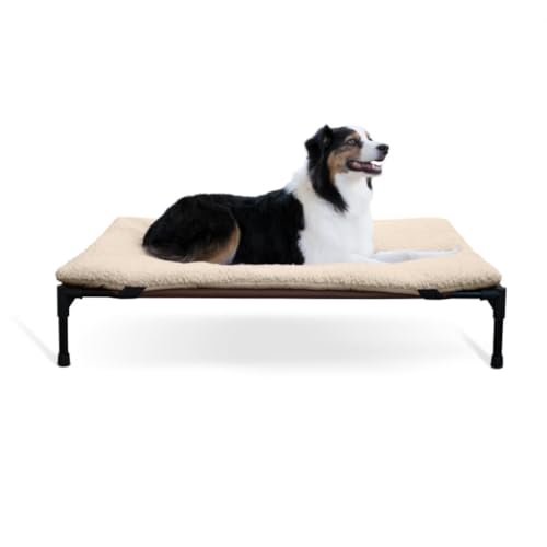 DTQBYOY Haustierbett Katzenbett, Feldbett, universell for alle Jahreszeiten, abnehmbar und waschbar vom Boden, Sommer-Haustierbedarf, Hundebett Hund Haustierbett(C,L-107 * 76 * 18cm) von DTQBYOY