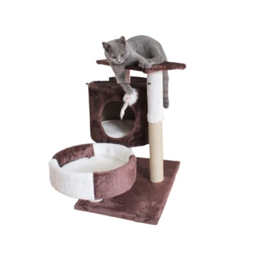 DTQBYOY Katzenspielzeug Katzen-Klettergerüst, Katzen-Klettergerüst, Katzen-Klettergerüst, Katzennest, Katzenbaum, Hanfseil, Katzenkratzbrett/-pfosten Katzenspielplatz(C) von DTQBYOY