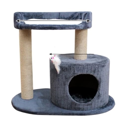 DTQBYOY Katzenspielzeug Katzen-Klettergerüst, Katzenregal, Holz, Kleines Nest, Klettergerüst, Matratze, Zubehör for Große Katzen, Rosa Säule, Warm Katzenspielplatz(G,A) von DTQBYOY