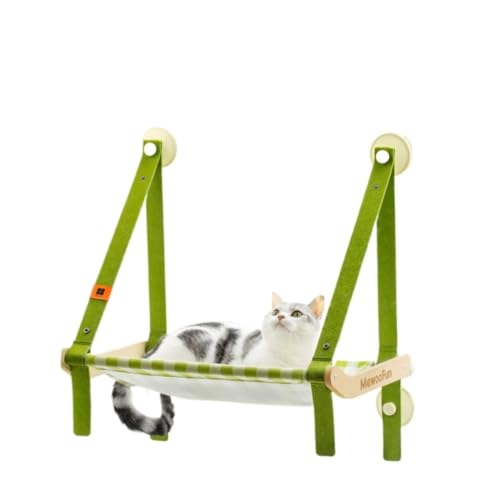 DTQBYOY Katzenspielzeug Katzenhängematte for Aufhängen, Katzenbett, Katzenbett, Balkon, Fenster, Katzenhängematte, Vier Jahreszeiten, universelles Katzenbett, Katzenregale Katzenspielplatz(Green) von DTQBYOY