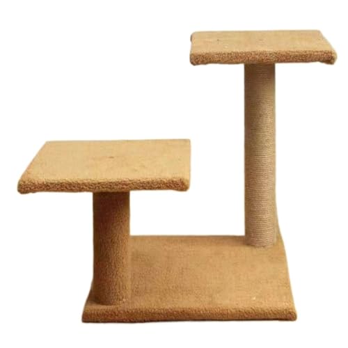 DTQBYOY Katzenspielzeug Katzenkratzbrett, Krallenschleifer, Katzenzubehör, Spielzeug, Katzenklettersäule, Vertikaler Sisal-Katzenkletterrahmen Katzenspielplatz(Brown,D) von DTQBYOY