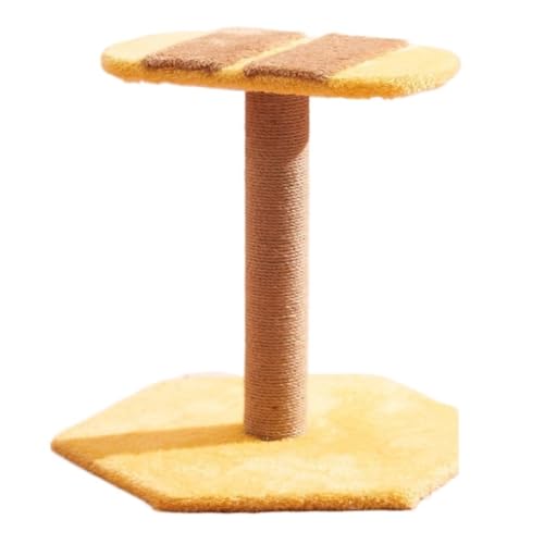 DTQBYOY Katzenspielzeug Katzenregal, Katzennest, Kratzbaum, Integriertes Katzenklettergestell, Kleines Katzenzubehör, Katzenturm, Katzenkratzbaum Katzenspielplatz(Brown,A) von DTQBYOY