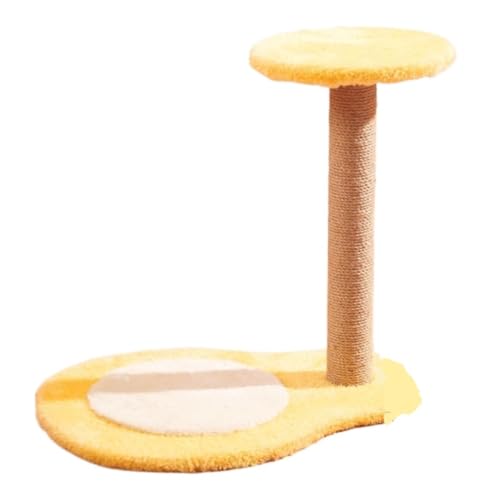 DTQBYOY Katzenspielzeug Katzenregal, Katzennest, Kratzbaum, Integriertes Katzenklettergestell, Kleines Katzenzubehör, Katzenturm, Katzenkratzbaum Katzenspielplatz(Yellow,A) von DTQBYOY