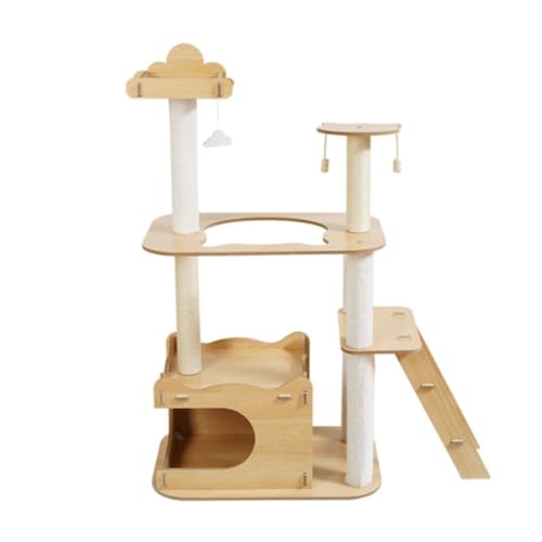 DTQBYOY Katzenspielzeug Kreative Katze Klettern Indoor Katze Katze Kratzbaum Katzenturm Katzennest Kratzbaum Integrierter Sisalpfosten Katzenspielplatz(B) von DTQBYOY