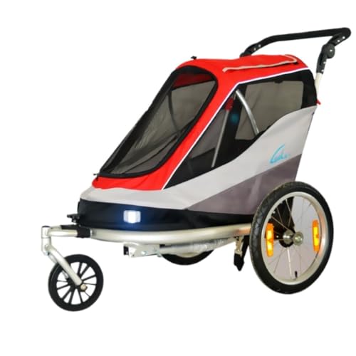 Hundewagen Bequemer Und Einfacher Haustier-Kinderwagen, Hunde-Kinderwagen, Faltbar, Aus Leichtem Material, for Katzen Und Hunde Mittlerer Und Großer Größe Kinderwagen Für Haustiere(Red) von DTQBYOY